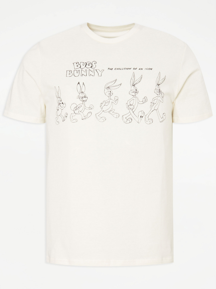 

Футболка с рисунком Looney Tunes Bugs Bunny Evolution George.