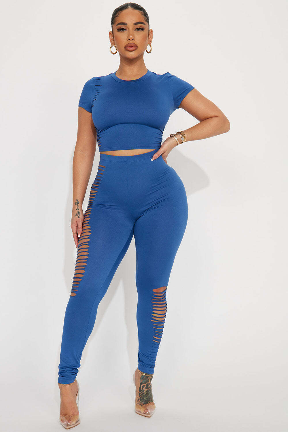 

Леггинсы Fashion Nova ST3111, деним