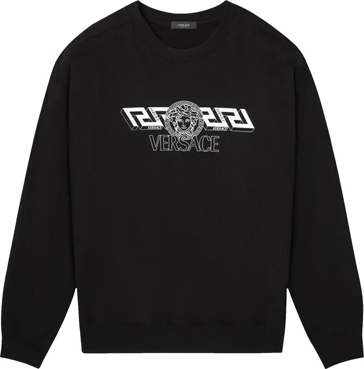 

Свитер Versace La Greca Sweater 'Black', черный