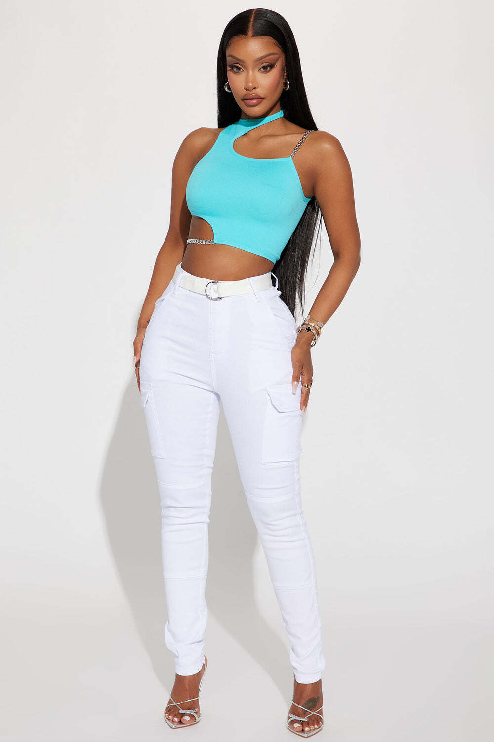

Брюки карго Fashion Nova RJH2373, белый