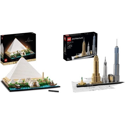 

Конструктор Lego 21058 / 21028 Architecture великая пирамида в Гизе и Нью-Йорк
