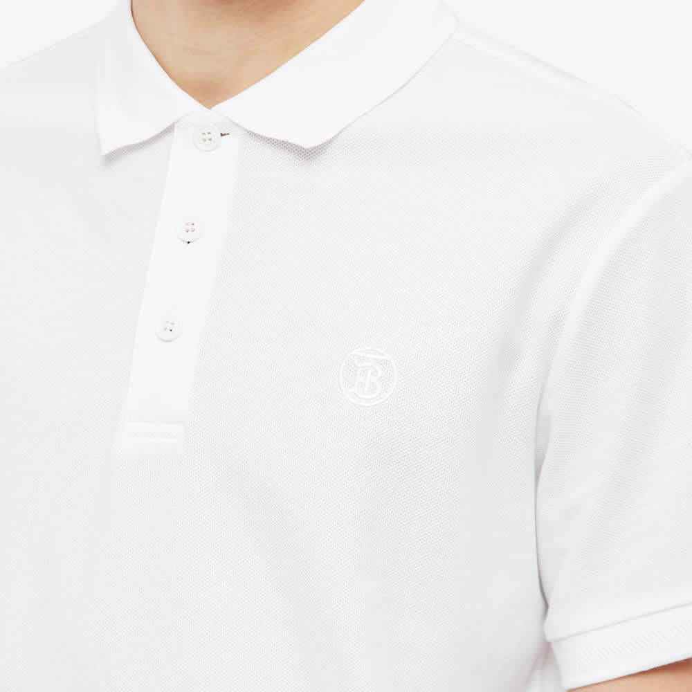 

Футболка Burberry Eddie TB Circle Logo Polo, Белый