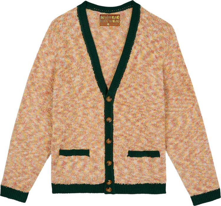 

Кардиган Brain Dead Teddy Fur Striped Cardigan 'Cream', кремовый, Бежевый