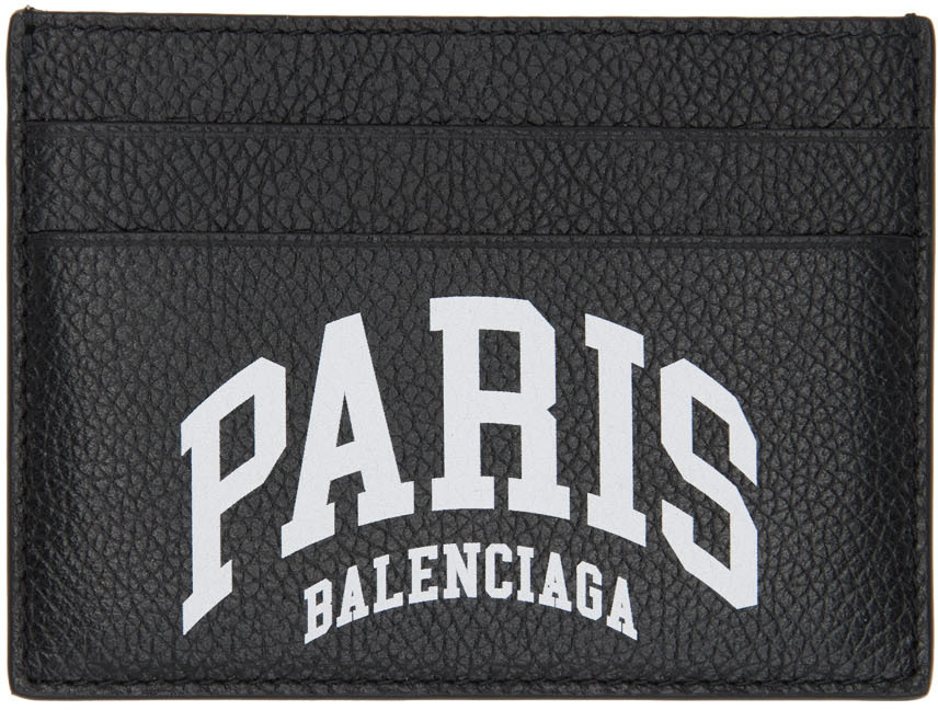 

Черная визитница 'Paris' Balenciaga