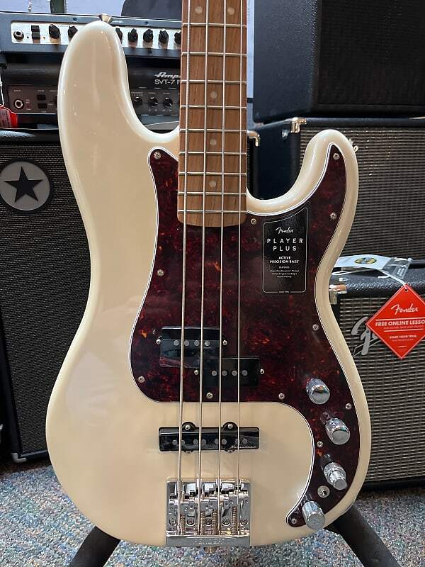 

Fender Player Plus Active Precision Bass Olympic White с сумкой
