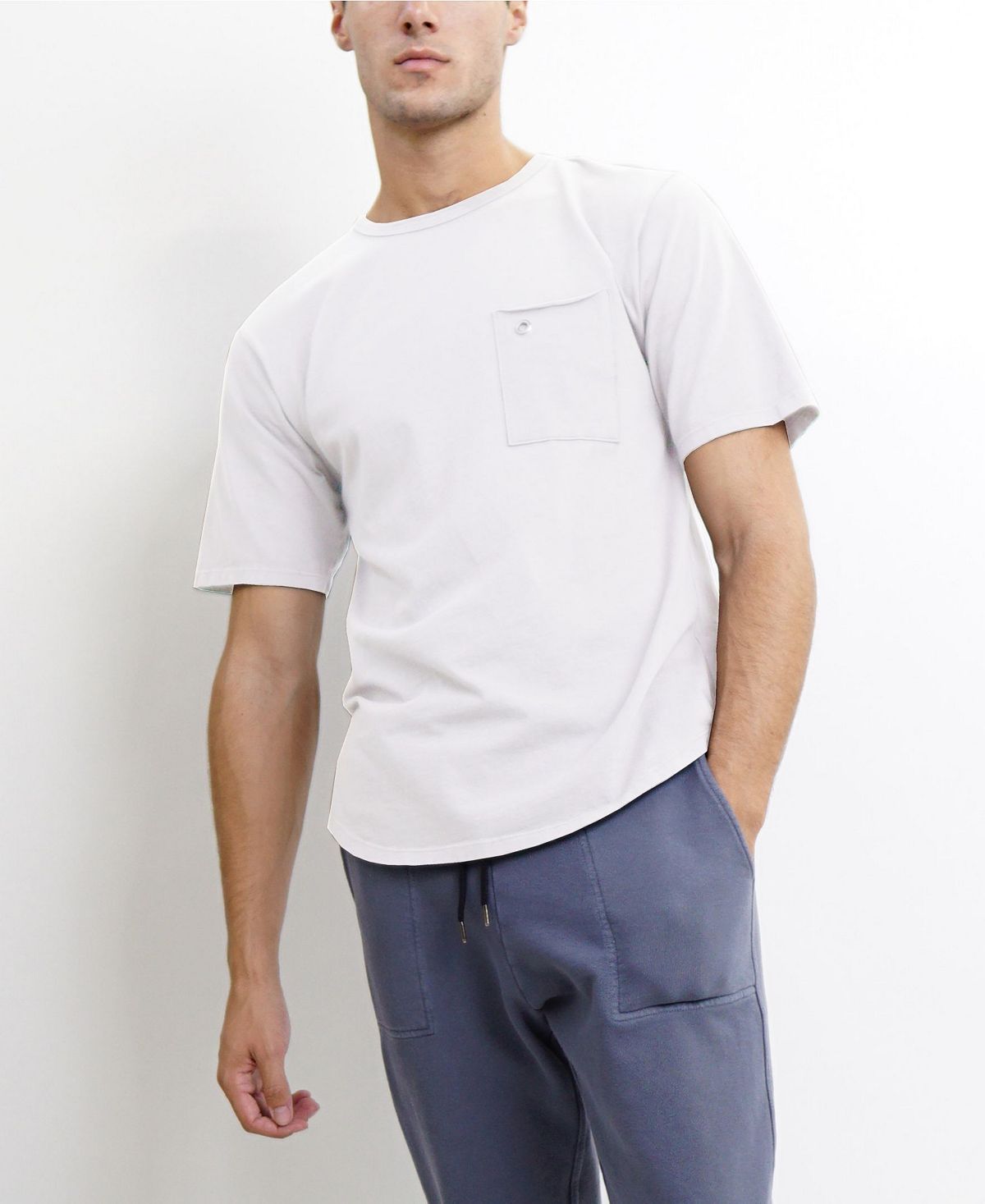 Мужская футболка с коротким рукавом COIN 1804, белый