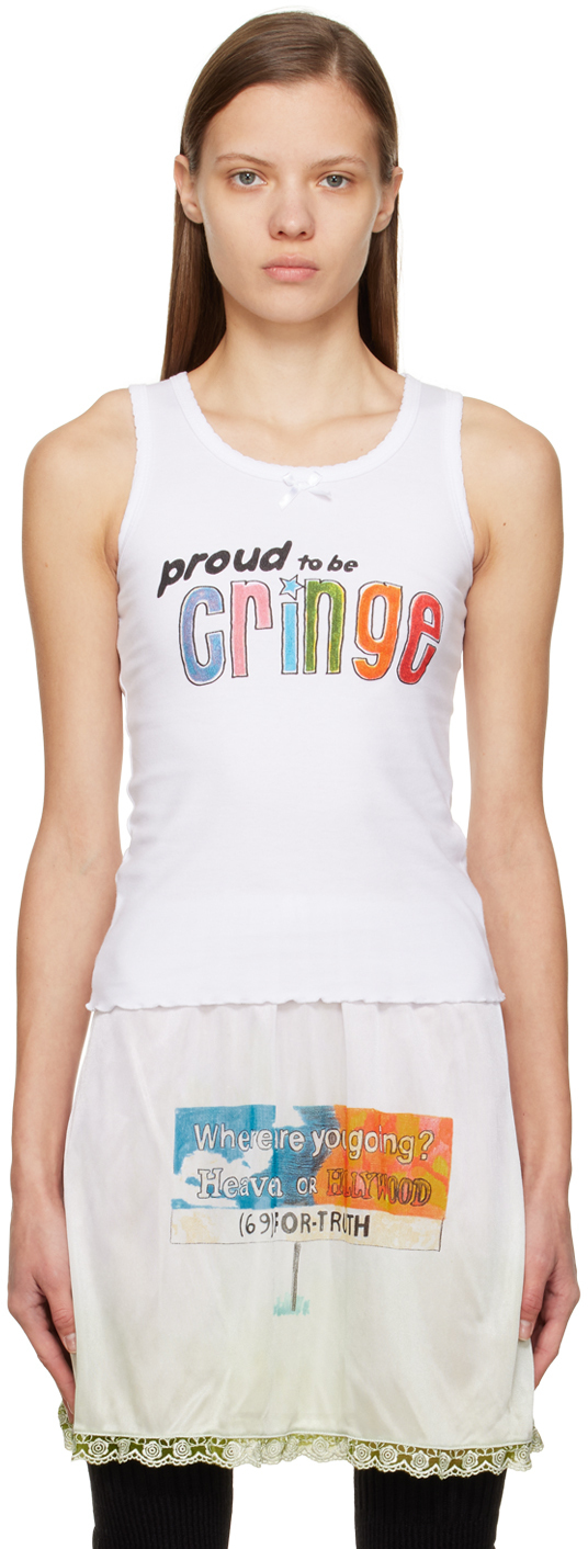 

Эксклюзивная майка SSENSE Off-White 'Proud To Be Cringe' HOLLYWOOD GIFTS