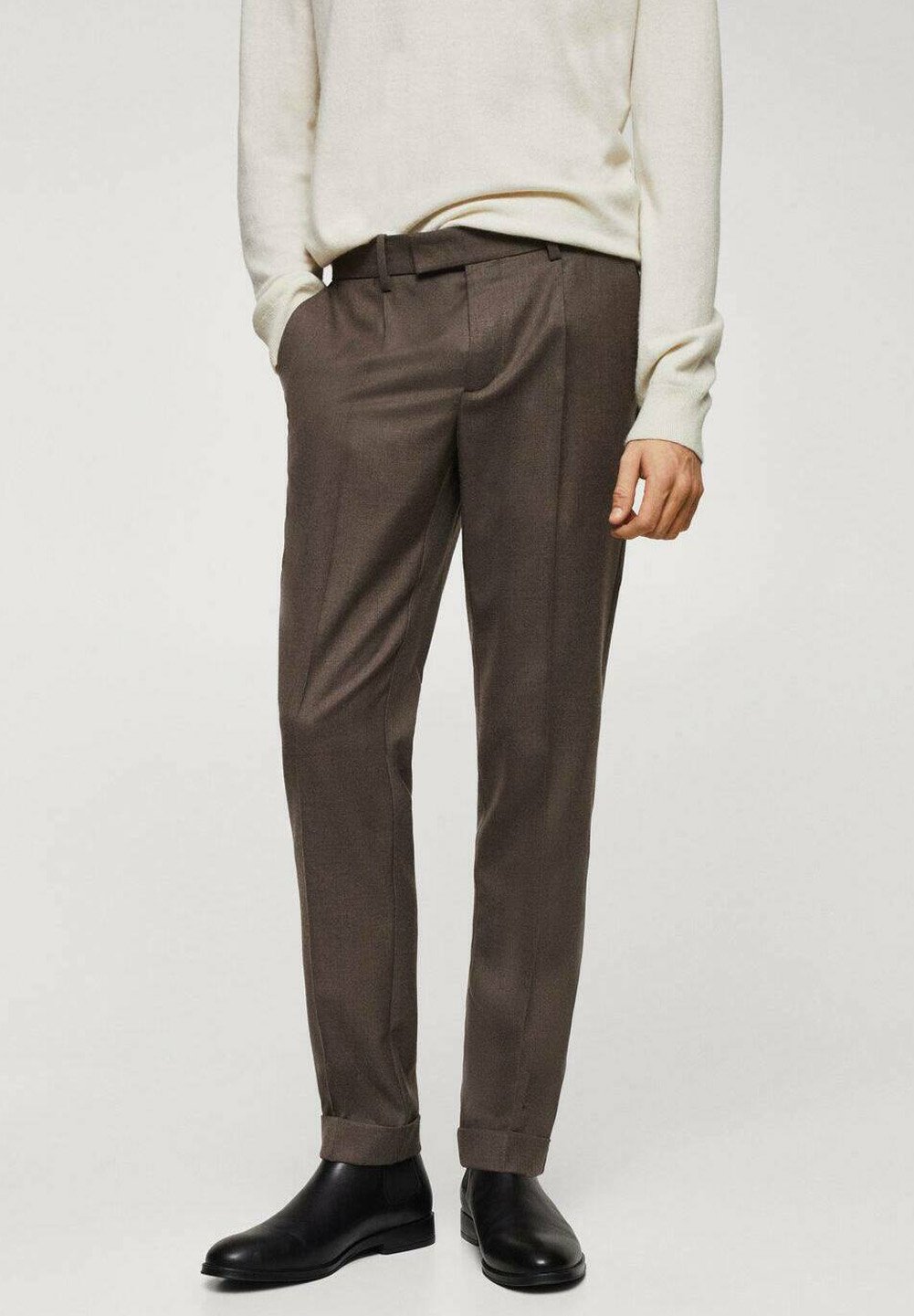 Брюки MARIUS Mango, цвет medium brown брюки mango moritz trousers цвет medium brown