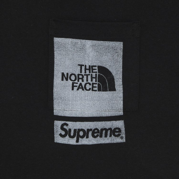 Футболка Supreme x The North Face Printed Pocket Tee 'Black