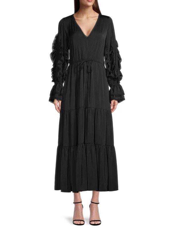

Платье - Макси Ярусное Ungaro Val, черный