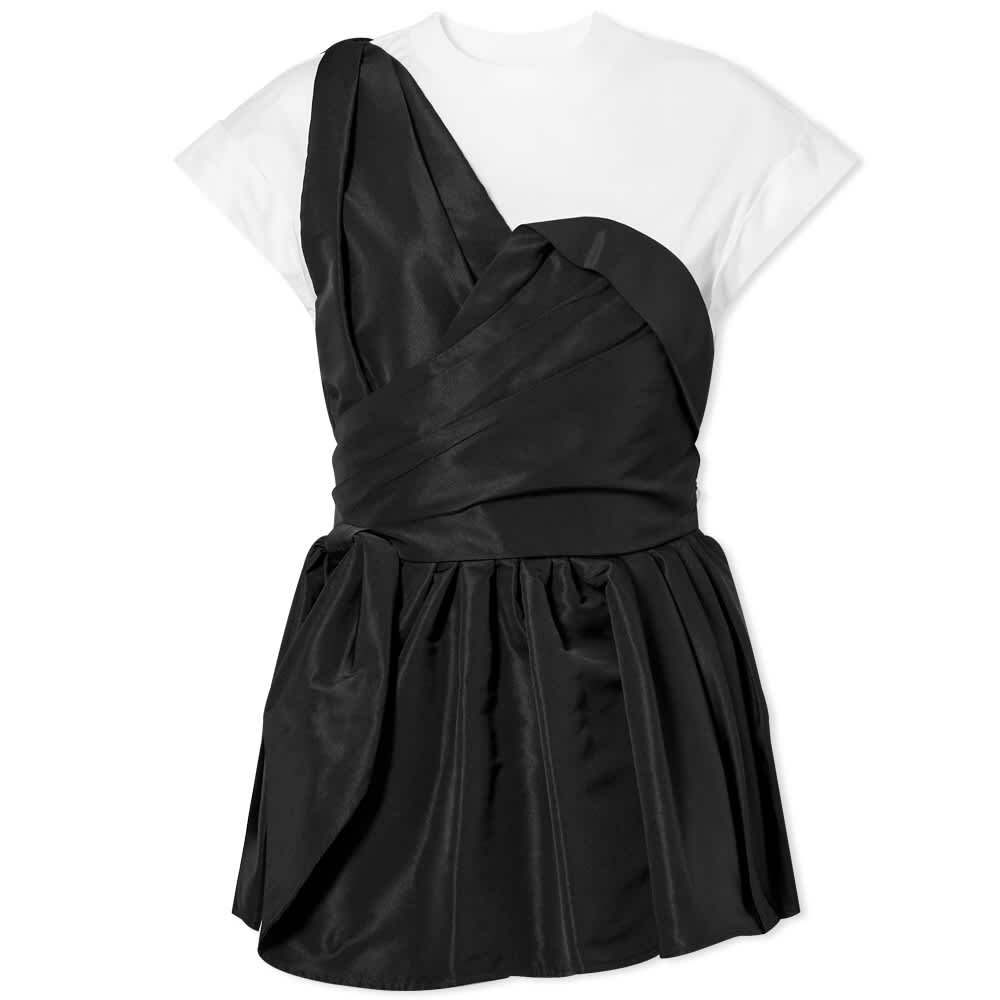 

Футболка Alexander McQueen Contrast Bow Tee, Черный