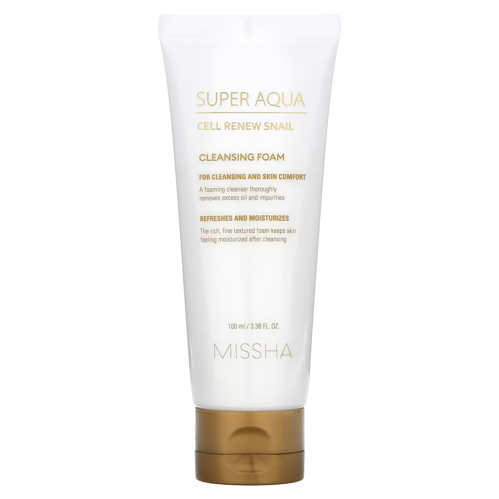 Очищающая пенка для лица Missha Super Aqua Cell Renew Snail, 100 мл цена и фото