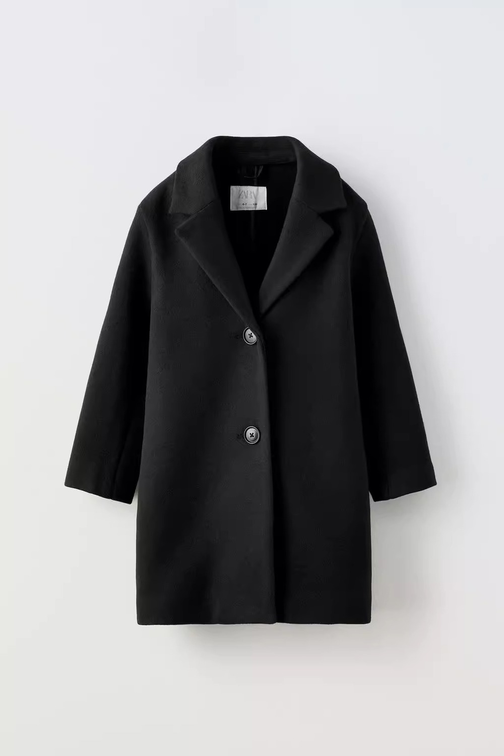 

Пальто ZARA Felt Texture, черный