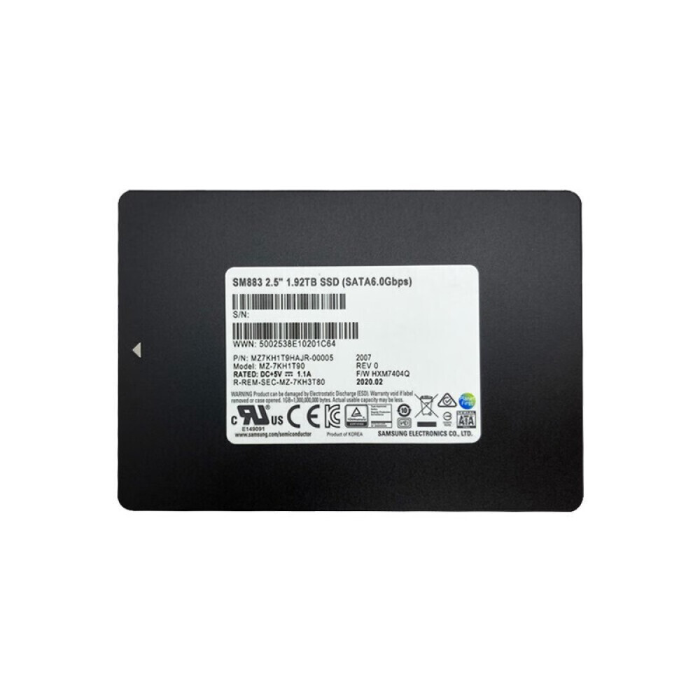 

SSD-накопитель Samsung Enterprise SM883 3,84T