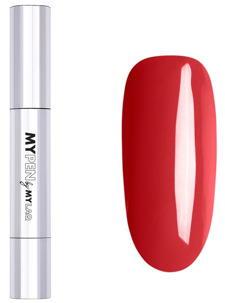 Mylaq My Pen 3w1 гибридный лак для ногтей, My Easy Classic Red гибридный лак для ногтей my rowanberry m117 5 мл mylaq