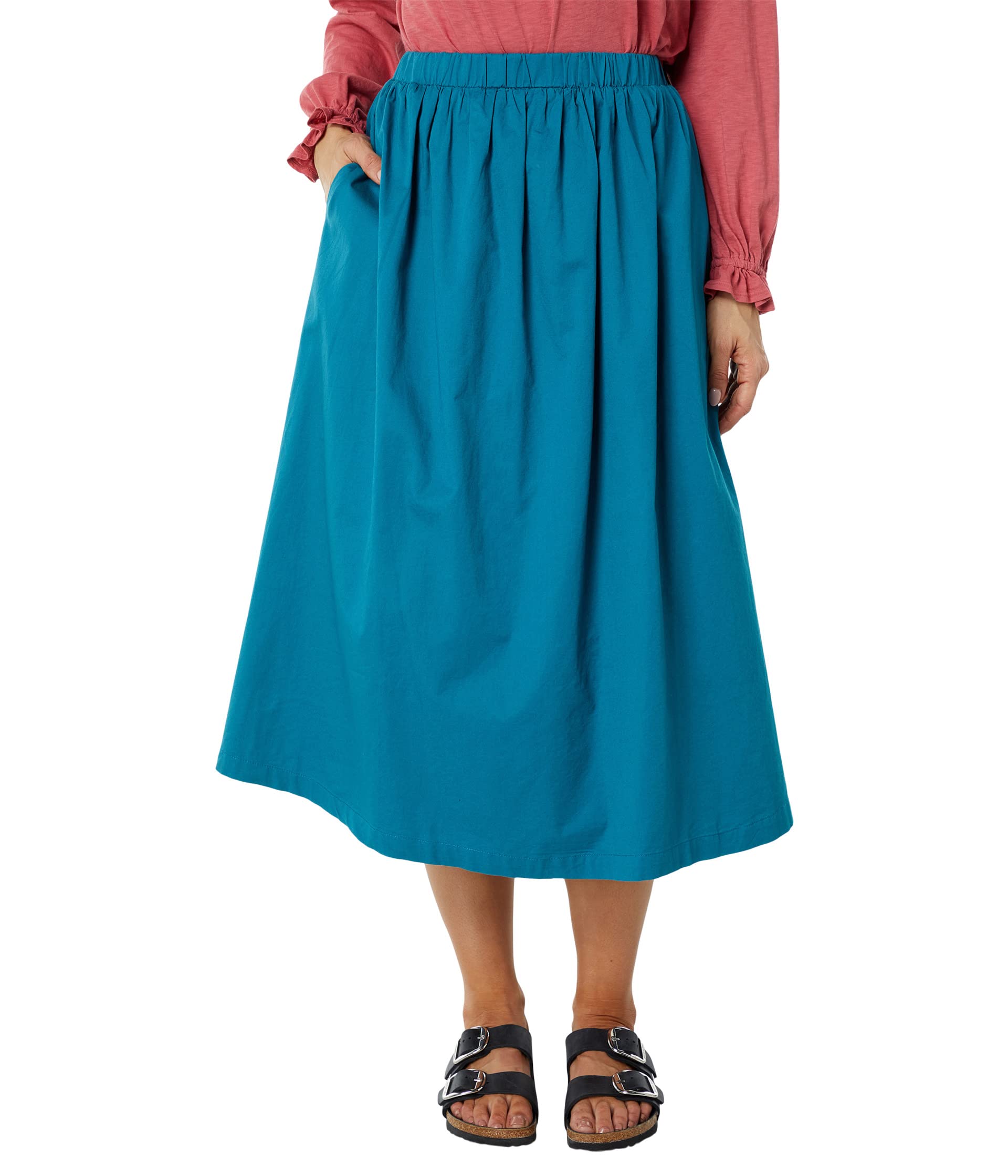 Юбка SUNDRY, Woven Full Skirt with Side Slit peacock t crotchet castle