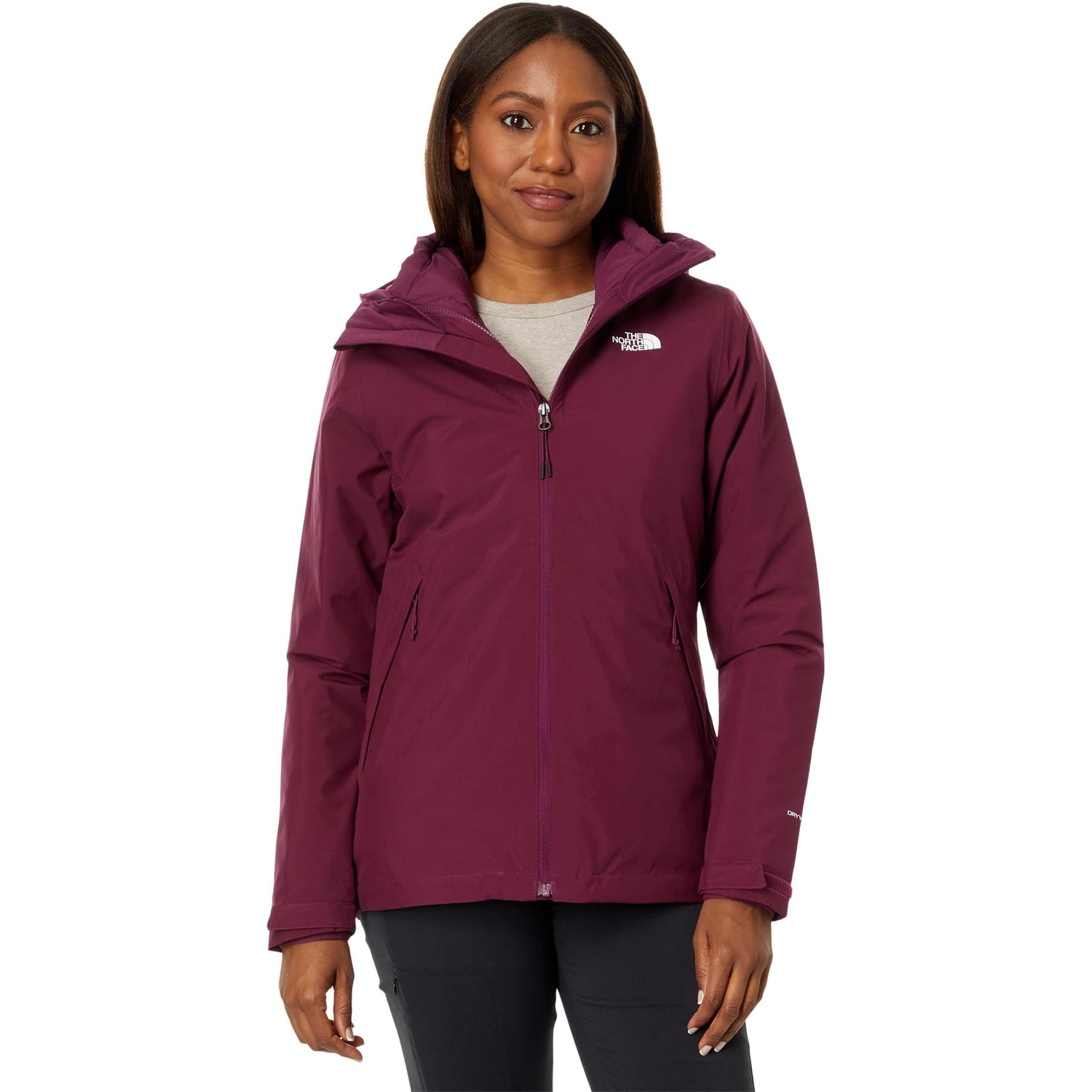 

Куртка The North Face Carto Triclimate, бордово-фиолетовый