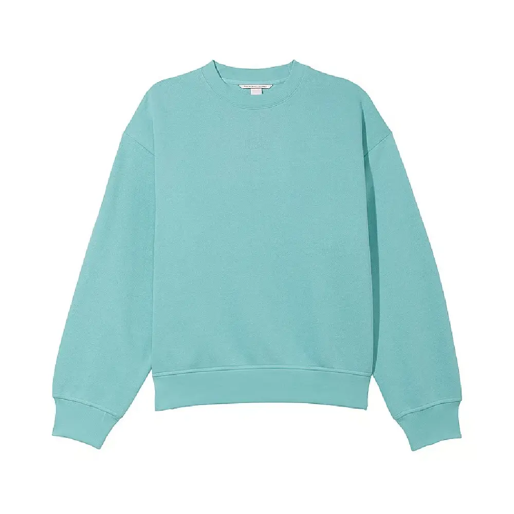 

Свитшот Victoria's Secret Cotton Fleece Oversized, голубой