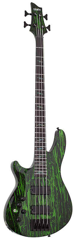 

Schecter C-4 Silver Mountain Toxic Venom 1492-SHC LEFT HANDED 4-струнный бас C-4 Silver Mountain Txv L/H