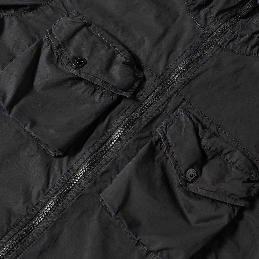 

Верхняя рубашка на молнии с капюшоном Stone Island Junior, Серый