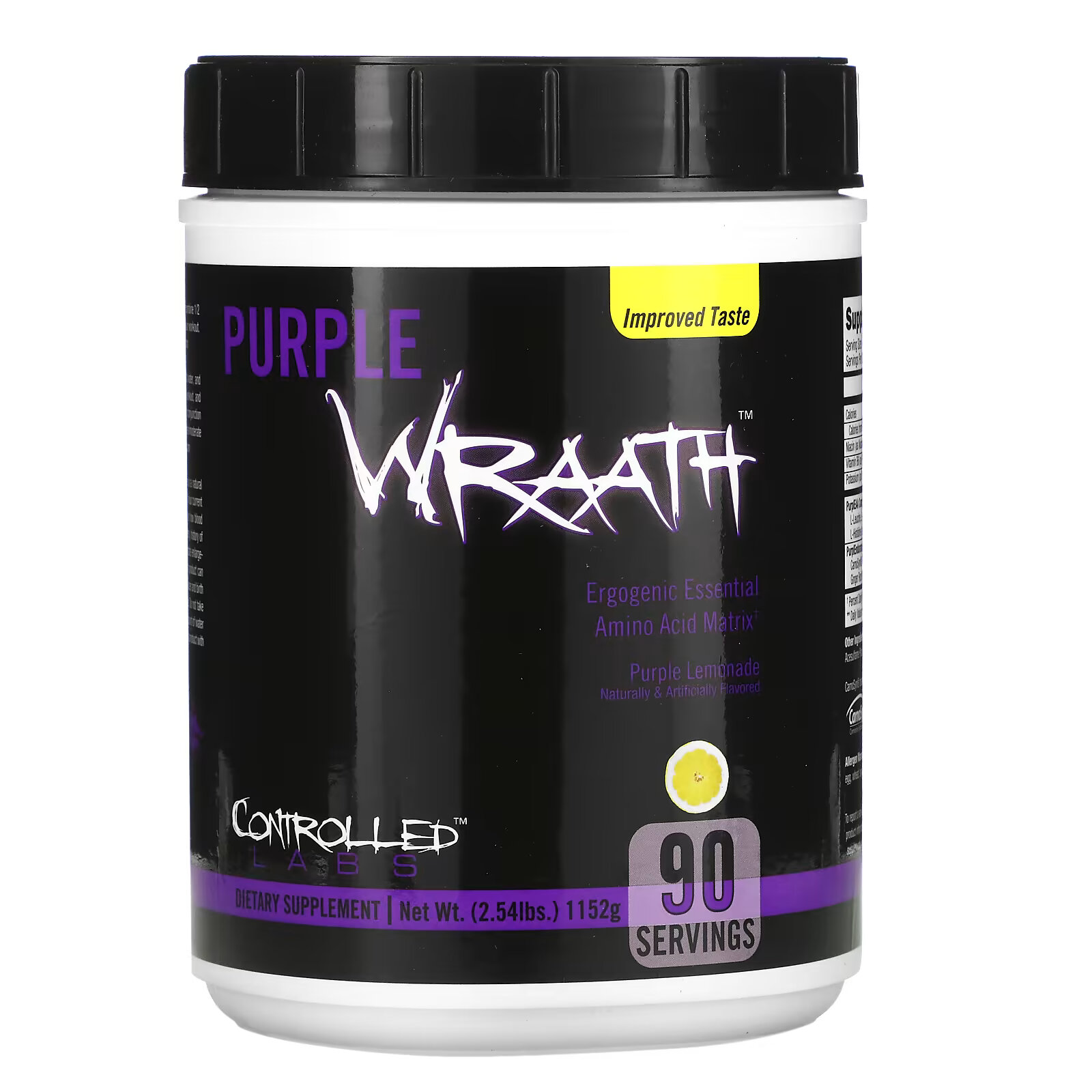 цена Controlled Labs, Purple Wraath, пурпурный лимонад, 1108 г