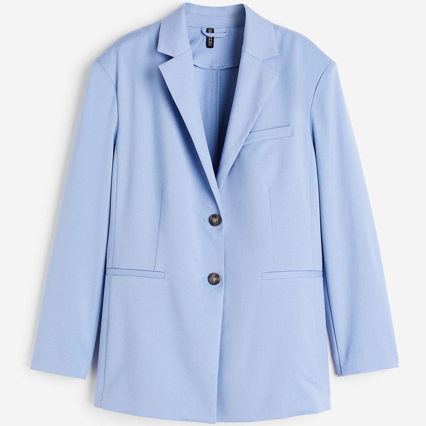 

Блейзер H&M Single-breasted, голубой