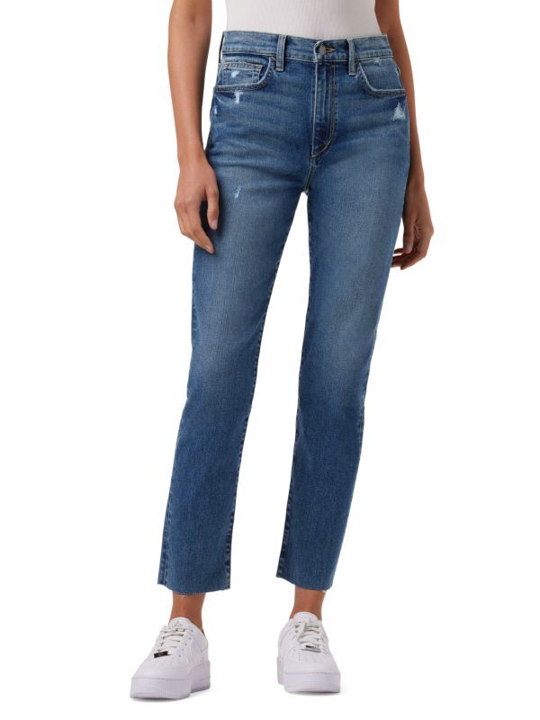

Расклешенные джинсы до щиколотки с высокой посадкой Joe's Jeans Dark navy