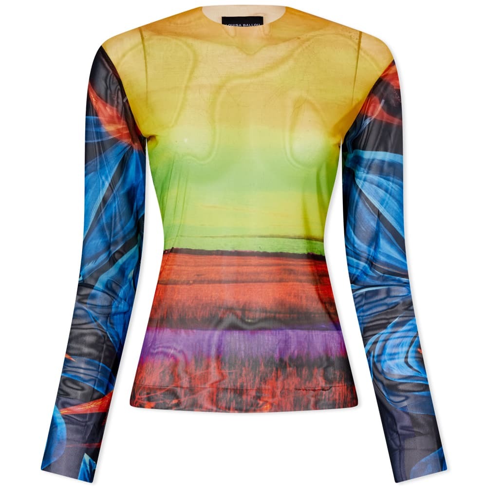 

Топ Louisa Ballou Long Sleeve Mesh Top