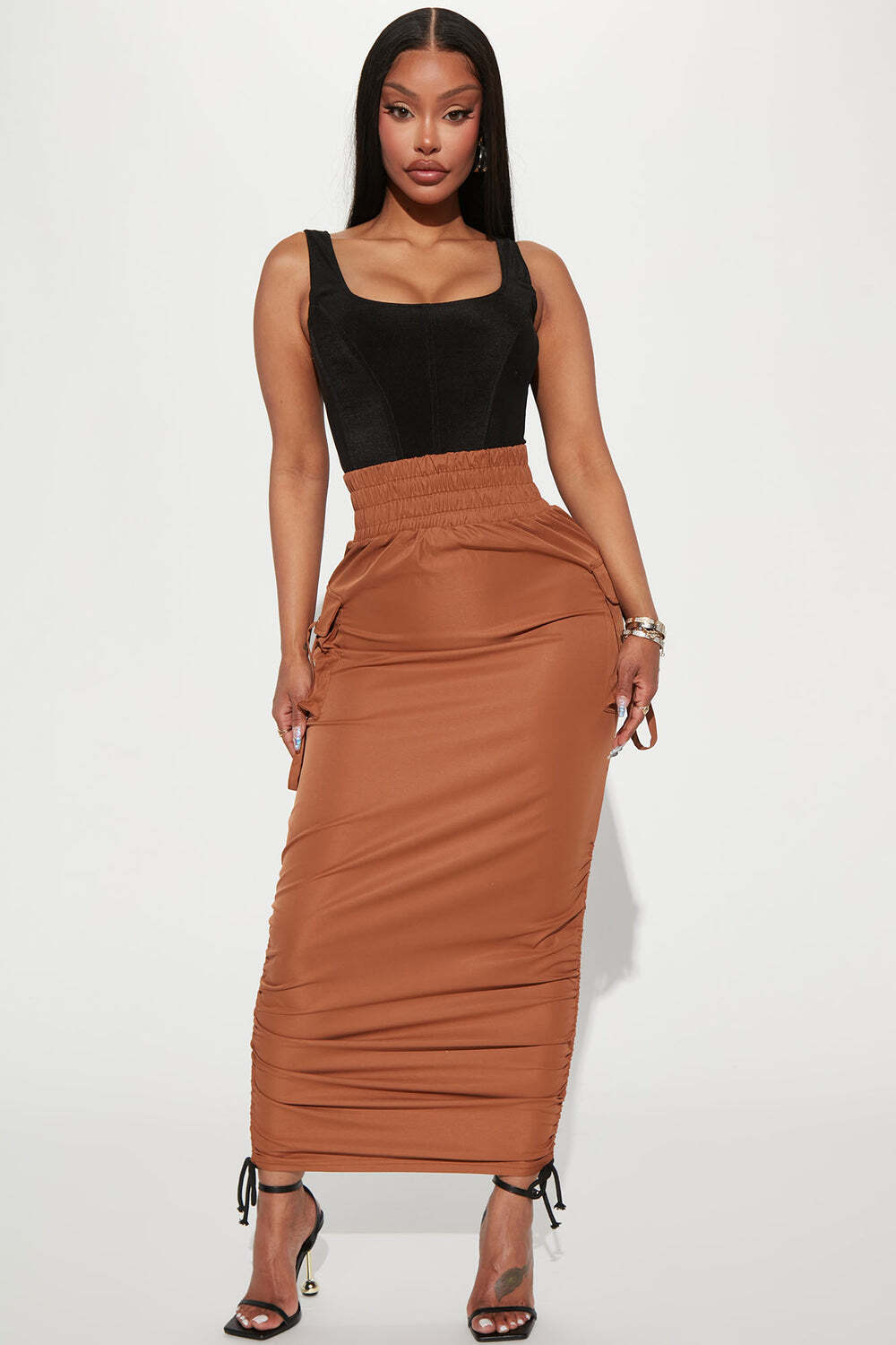 

Юбка Fashion Nova WS5036N, мокко