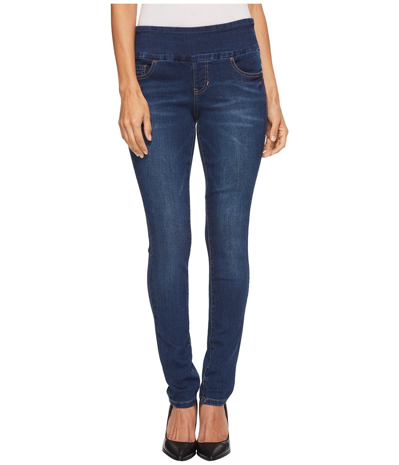 

Джинсы Jag Jeans, Petite Nora Pull-On Skinny Butter Denim in Flatiron