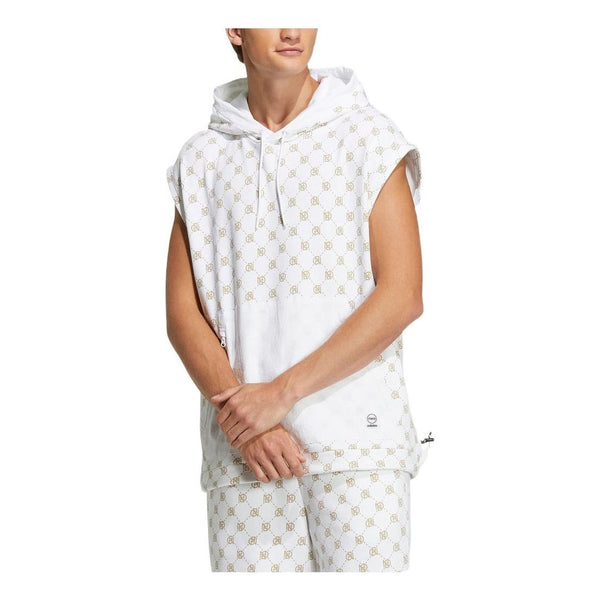 

Майка Men's adidas neo Logo Full Print Zipper Kangaroo IB5859, белый