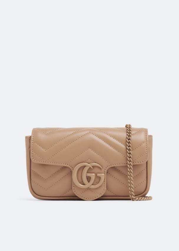 

Сумка GUCCI GG Marmont super mini bag, бежевый