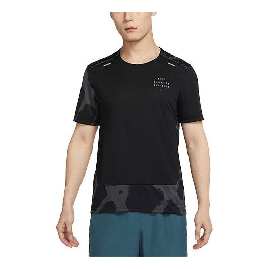 

Футболка Men's Nike Dri-FIT Land Division Rise Alphabet Black T-Shirt DQ4758-010, черный