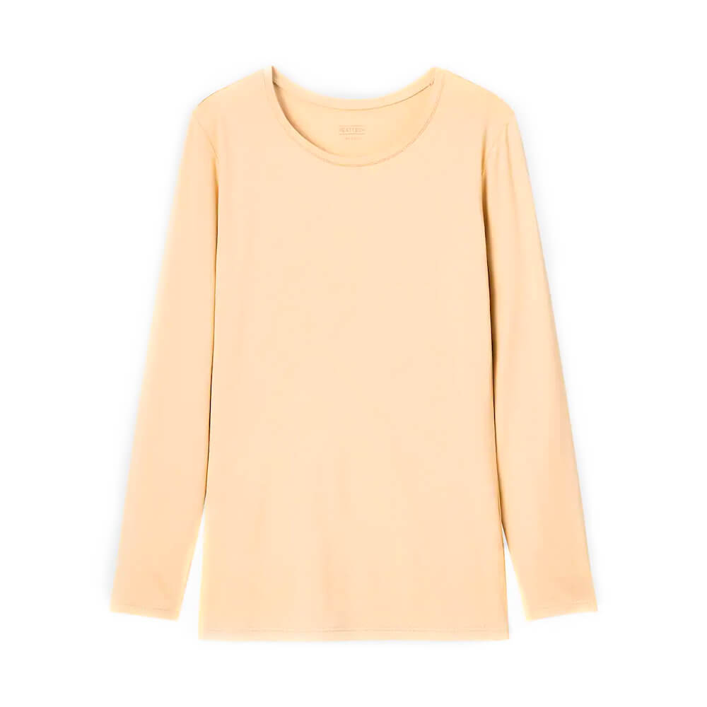 

Свитшот Uniqlo Heattech Crew Neck Long Sleeved Thermal Top, бежевый