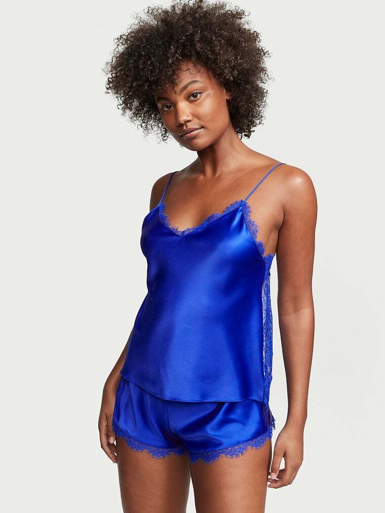 

Пижама Victoria's Secret Satin and Lace Cami, синий