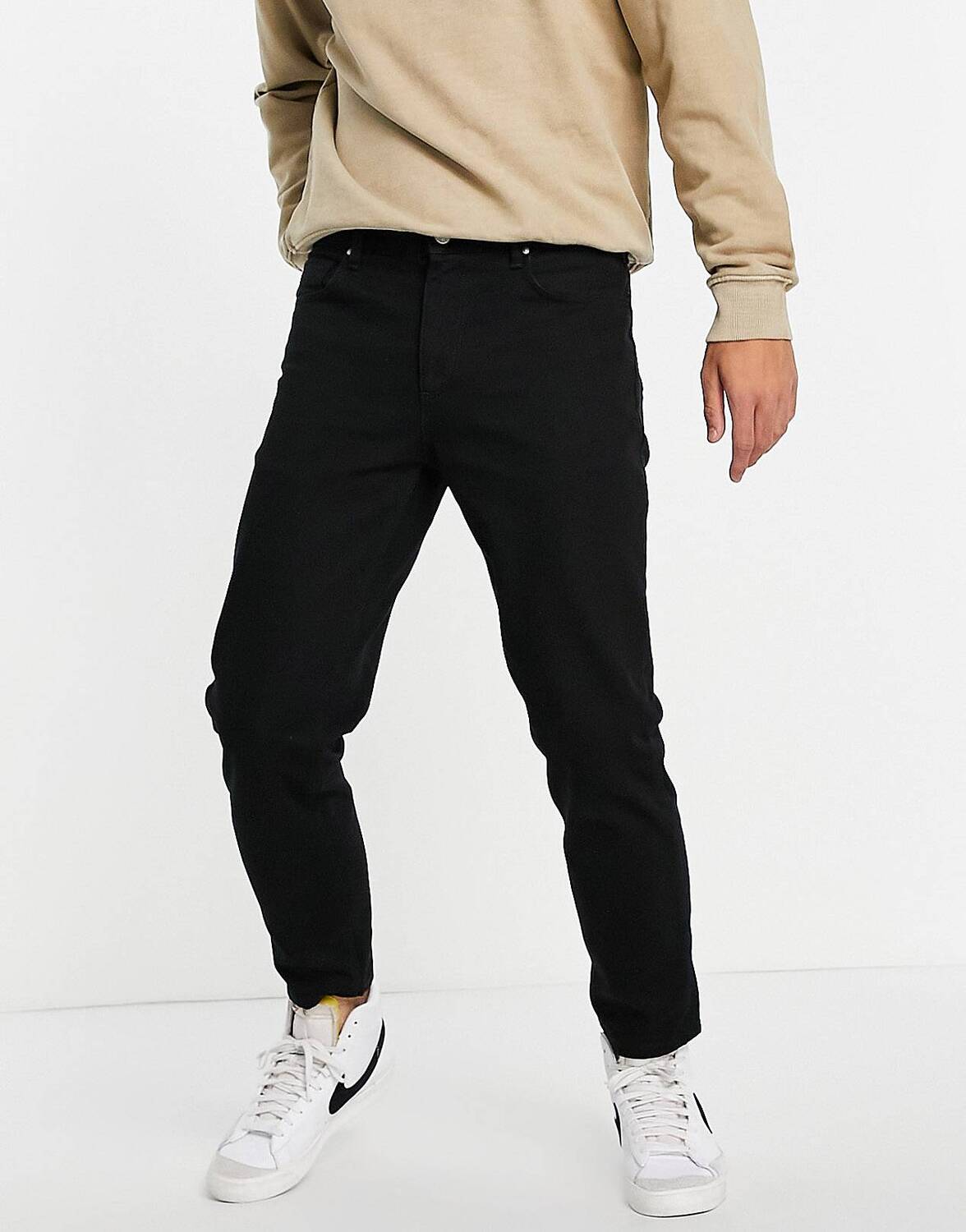 

Черные классические джинсы ASOS DESIGN