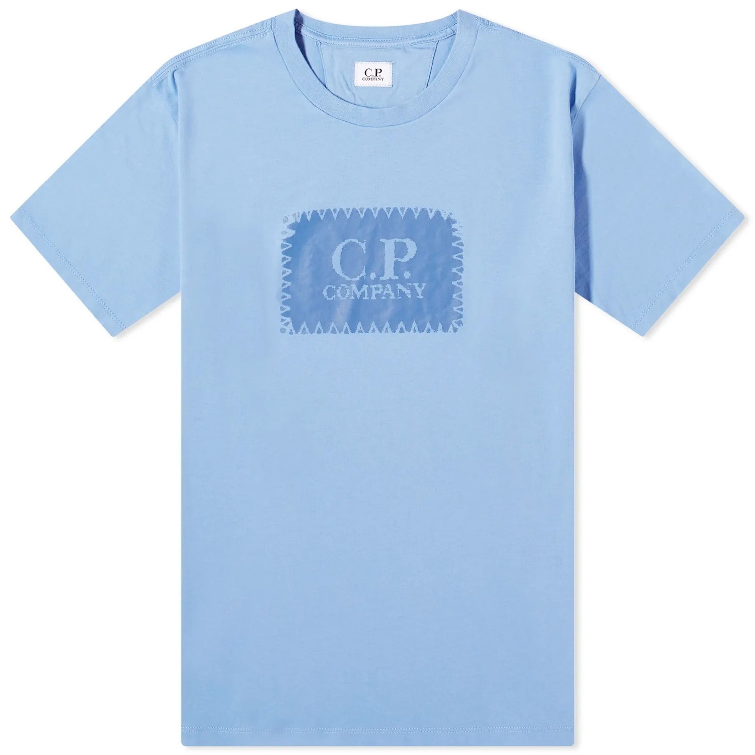 

Футболка C.P. Company Label Logo, голубой, Синий