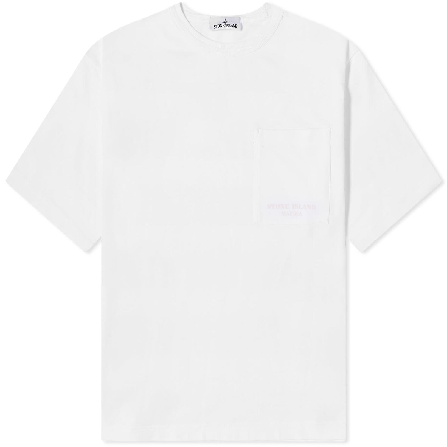 

Футболка Stone Island Marina Logo Pocket, белый