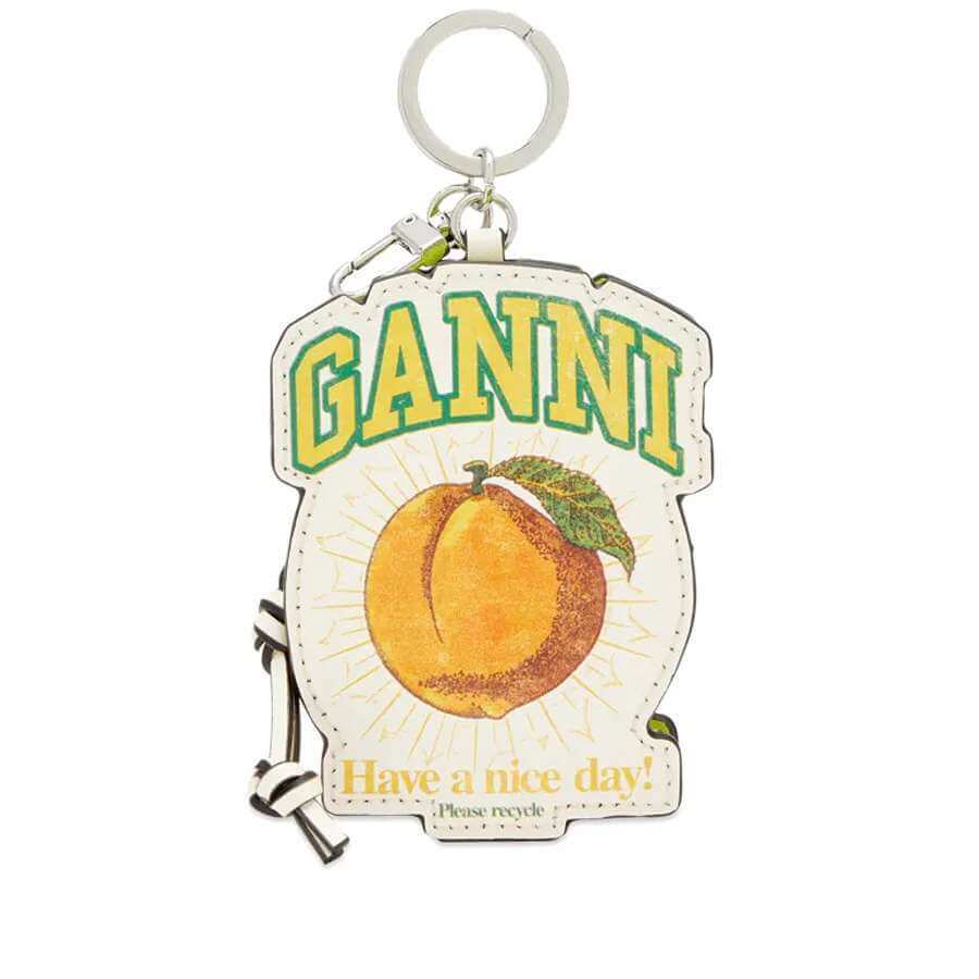 

Кошелек GANNI Peach Zipped Coin, мультиколор