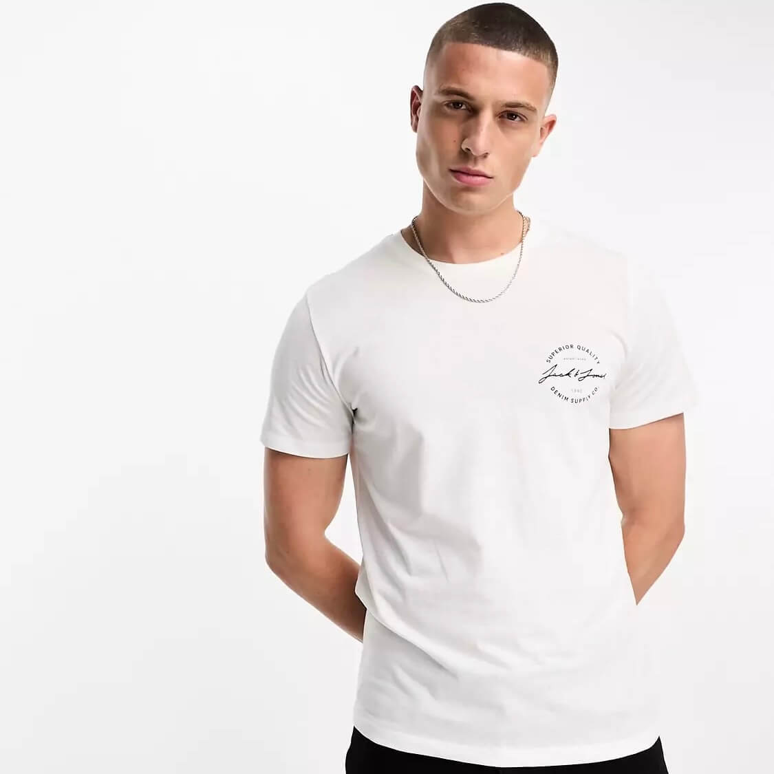 

Футболка Jack & Jones Originals Script Chest Print, белый