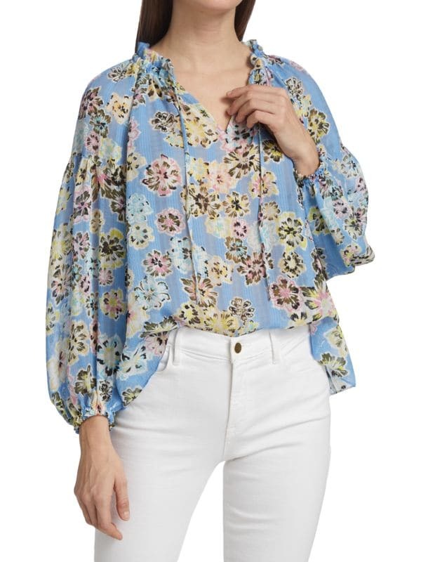

Прия блузка Tanya Taylor Chalk floral