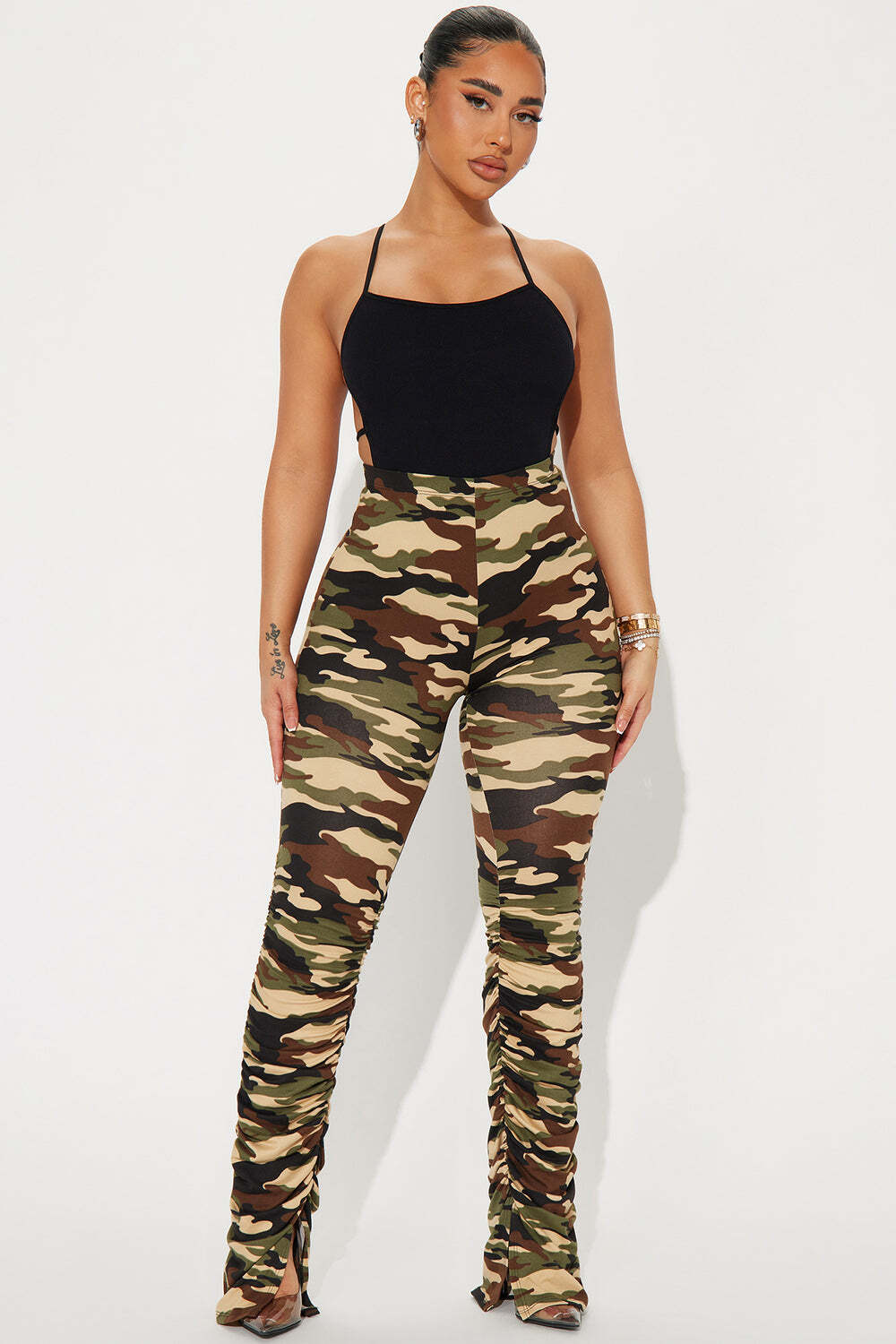 

Брюки Fashion Nova ZDM4458Camo, зеленый