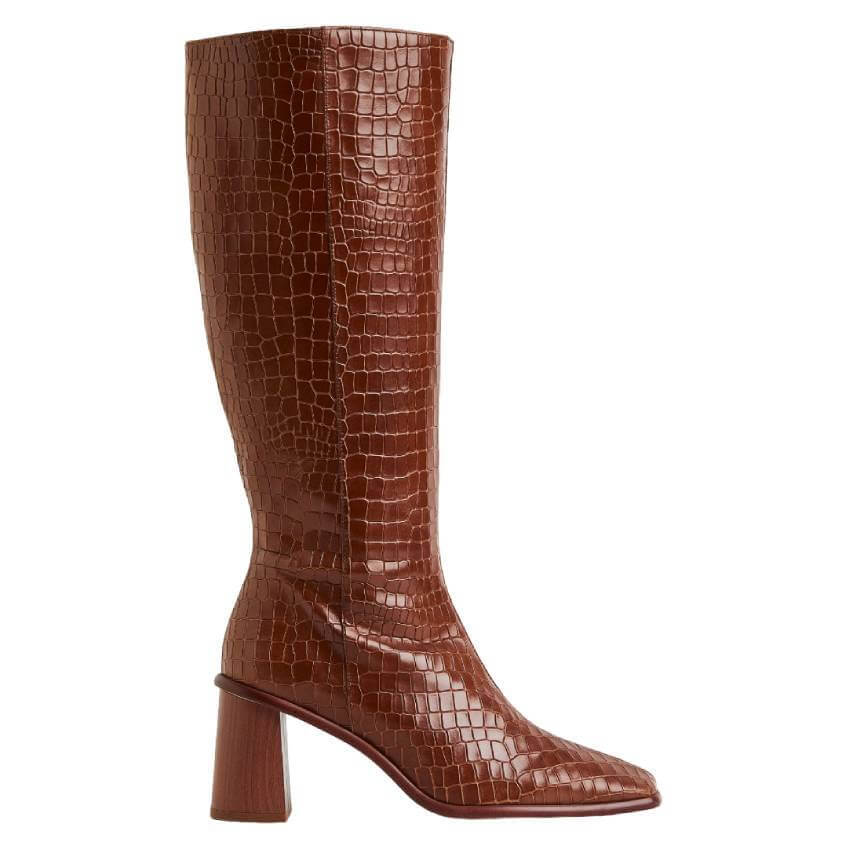 

Сапоги H&M x Alohas East Croco, коричневый