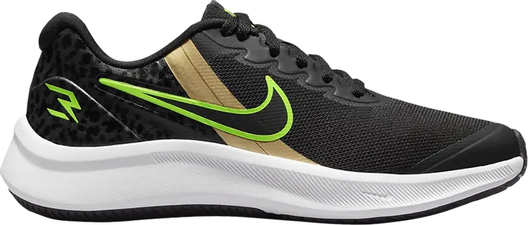 

Кроссовки Nike Star Runner 3 RW GS 'Black Action Green', черный