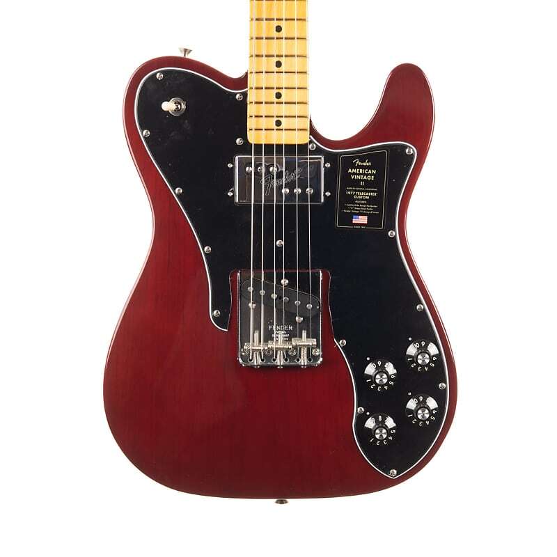 

Fender American Vintage II 1977 Telecaster Custom with Belly Cut - Wine Red
