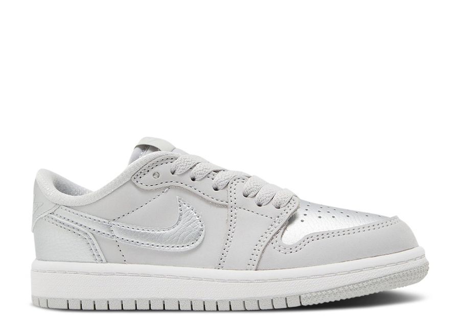 

Кроссовки Air Jordan Jordan 1 Retro Low Og Ps 'Metallic Silver', серый