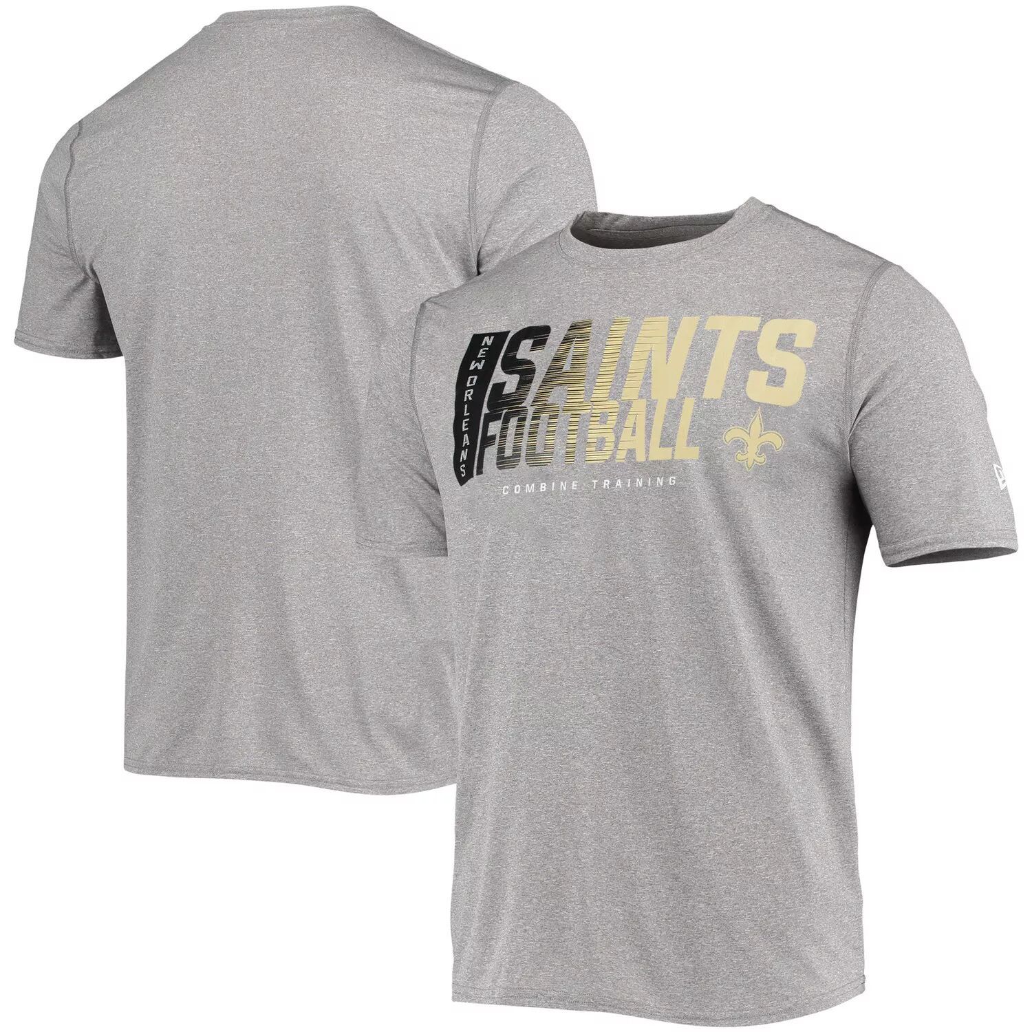 

Мужская серая футболка New Orleans Saints с аутентичной игрой New Era, Серый