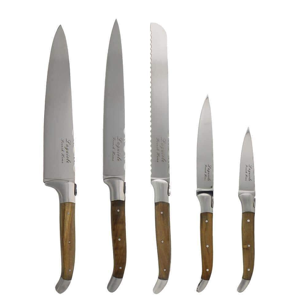

Набор кухонных ножей Laguiole Connoisseur Olivewood ZHQ, 5 предметов