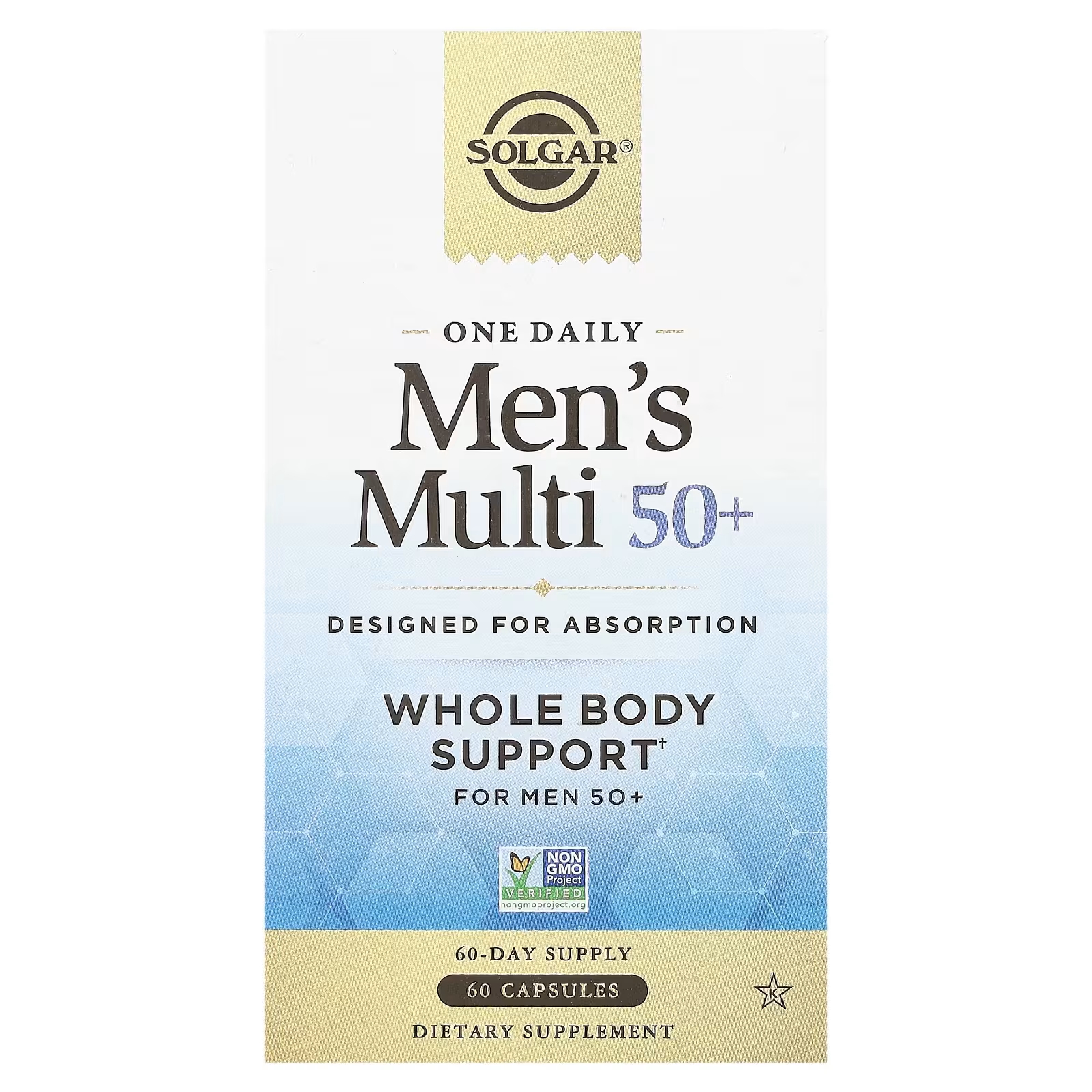Витамины Solgar One Daily Multi для мужчин 50+, 60 капсул