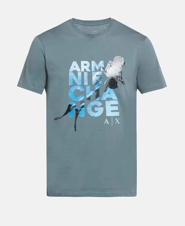 

Футболка Armani Exchange, цвет Slate Blue